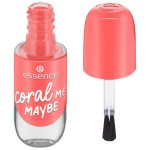 Лак для ногтей, Essence (Эссенс) 8 мл Гель нейл колор с гелевым покрытием 52 coral me maybe